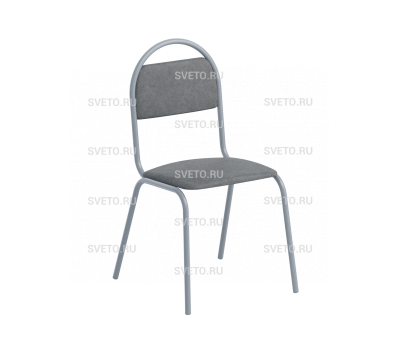 Стул мягкий. Нерегулируемый, круглая труба.